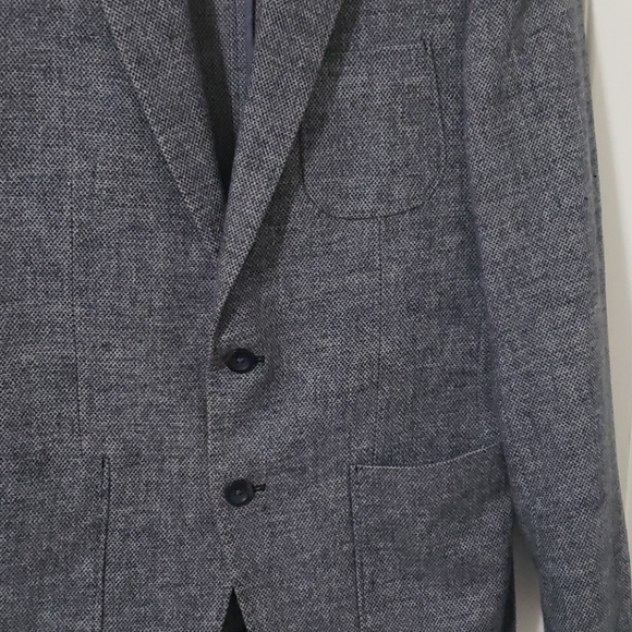 Men's Blazer Grey two tone - Picture 3 of 8